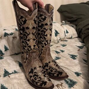 Women’s Corral Sequin Leather Boot